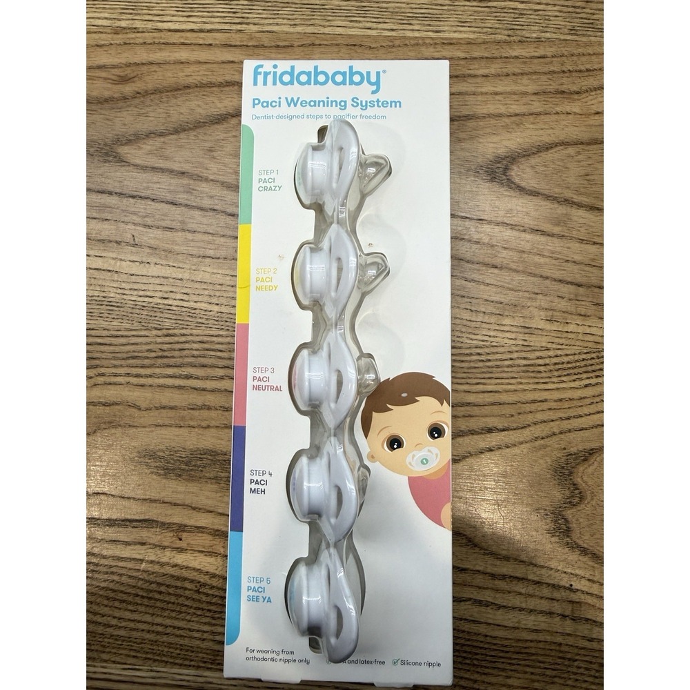 Fridababy Paci‎ Weaning System Pacifier Silicone Dentist Designed 5 Step NEW